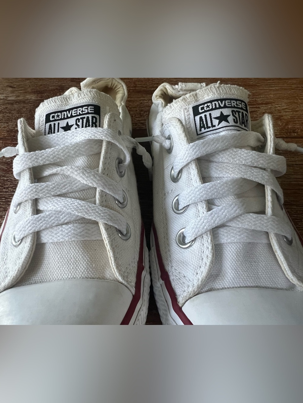 Converse All Star Chuck Taylor a slip On White Canvas Sneakers Low Top Women’s 8 - Picture 12 of 16
